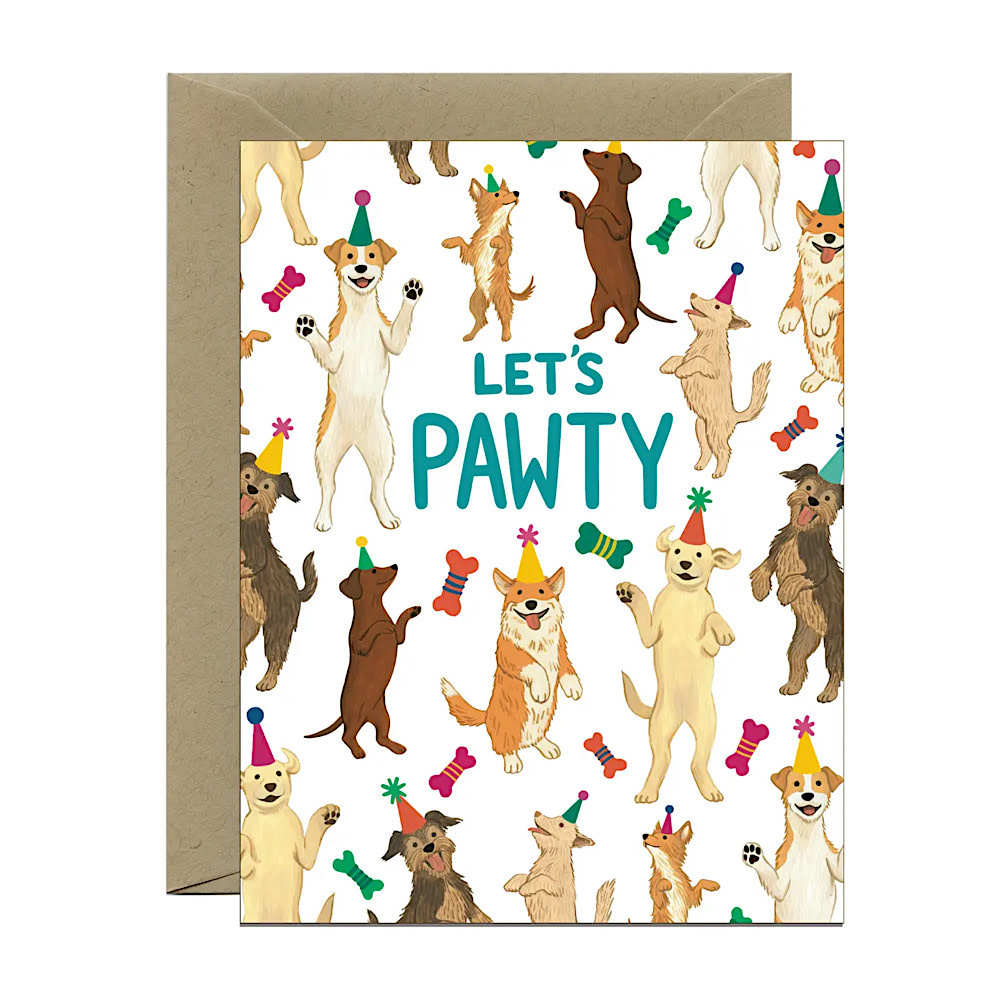 Yeppie Paper Yeppie Paper - Let's Pawty Birthday Card