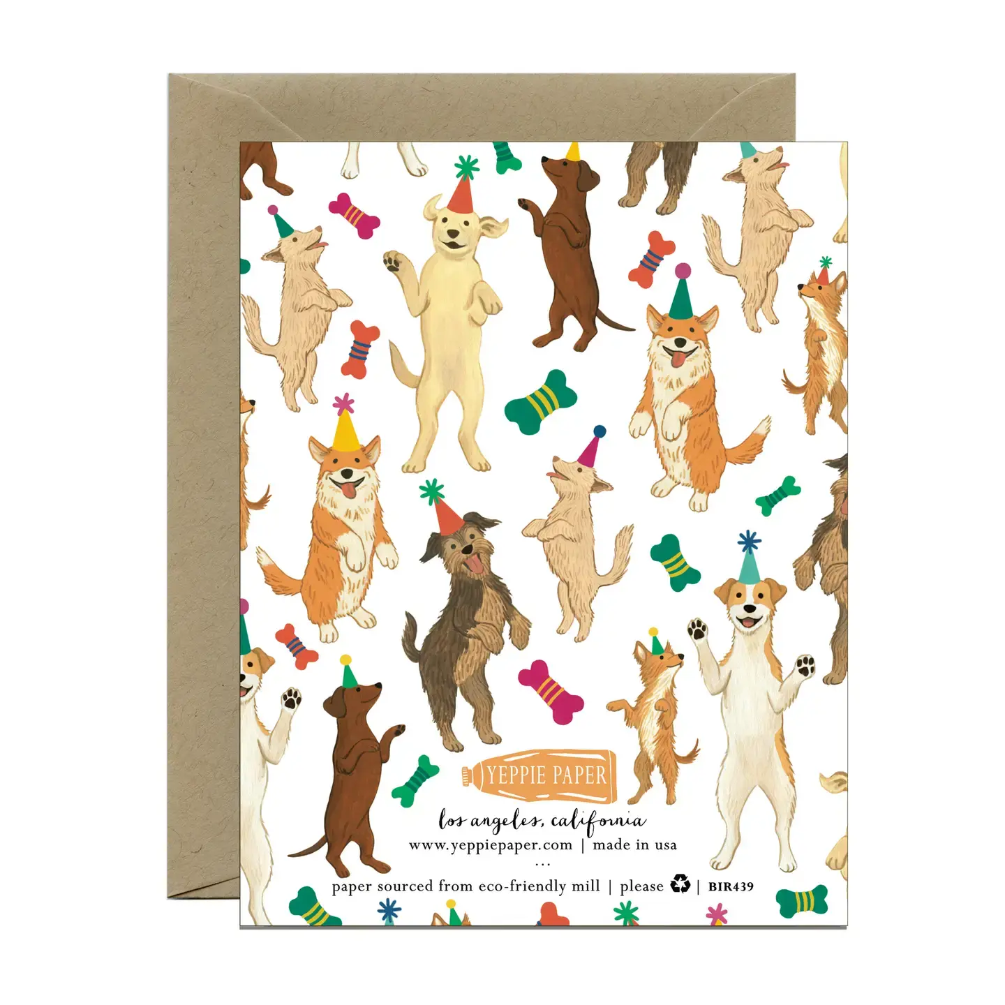 Yeppie Paper - Let's Pawty Birthday Card