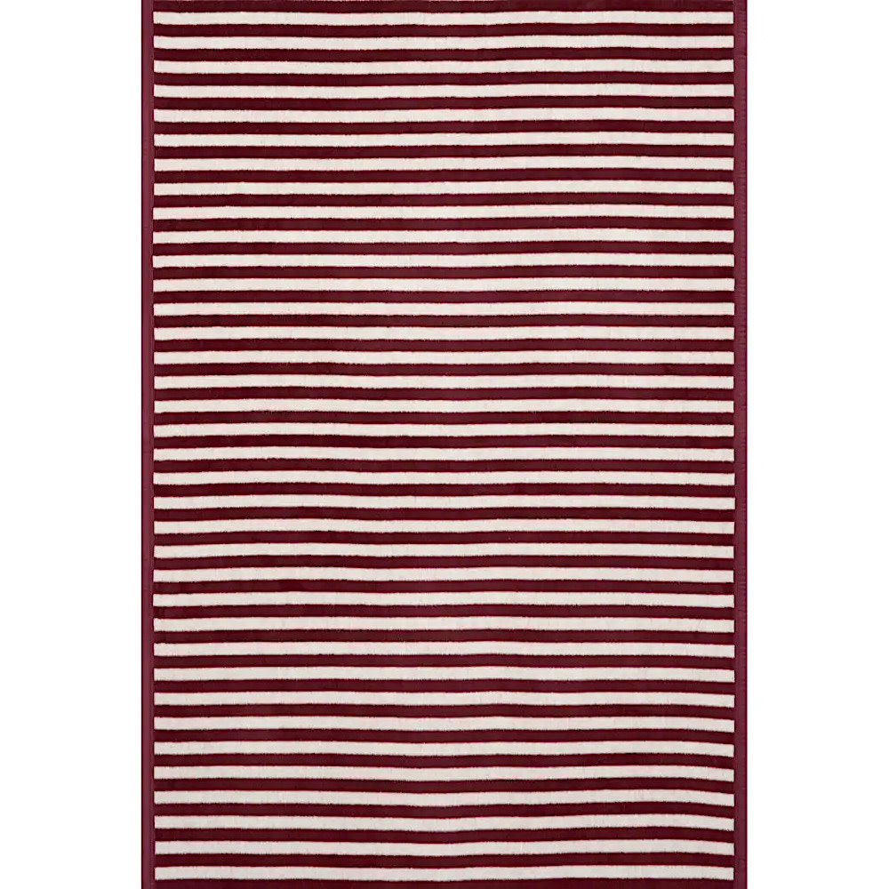 ChappyWrap - Midi Blanket - Sideline Stripe Maroon