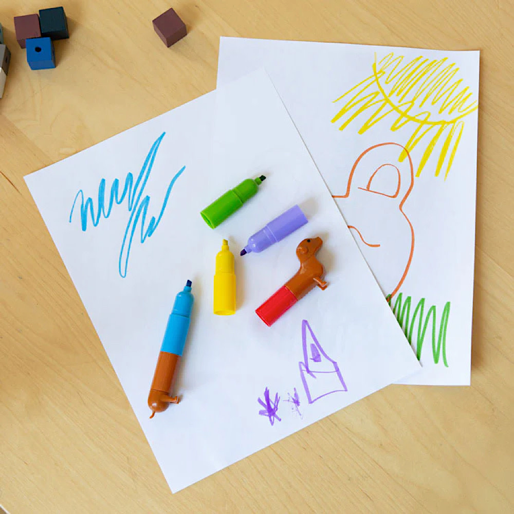 Rainbow Dachsund Markers