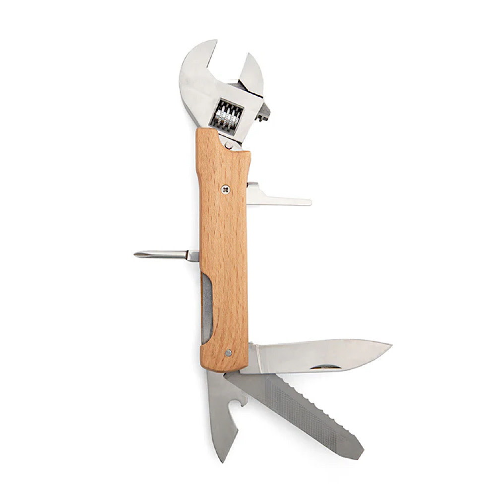 Kikkerland Wooden Wrench Multi-Tool