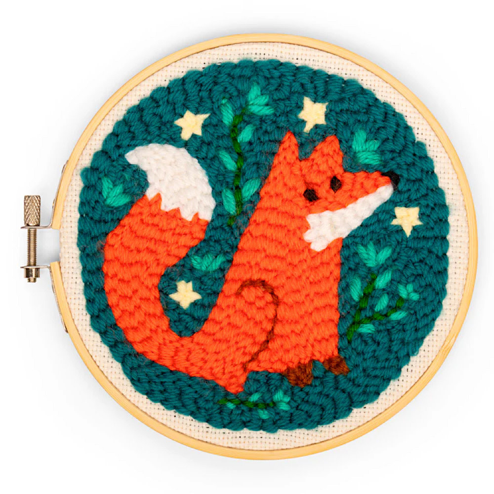 Kikkerland Punch Needle Kit - Fox