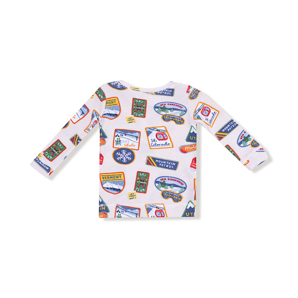 Angel Dear Long Sleeve Loungewear Set - Vintage State Snow Sport Patches