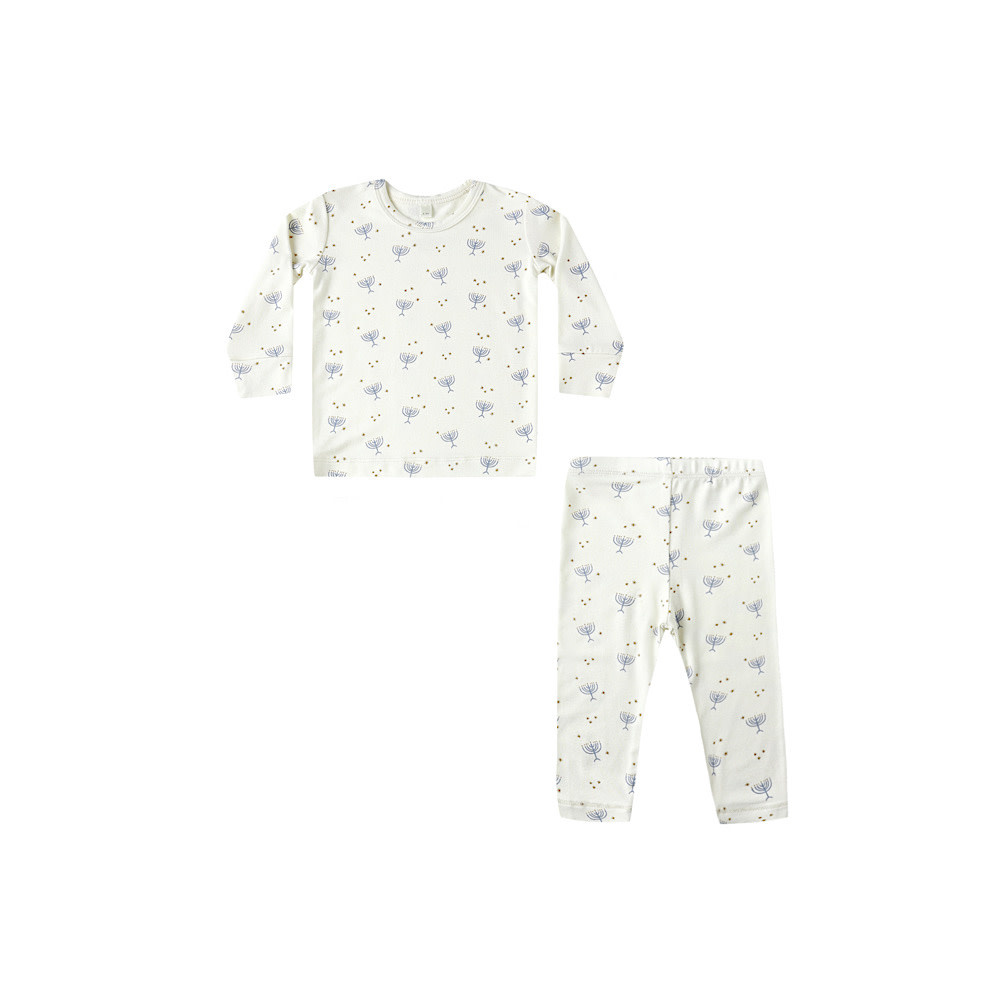 Quincy Mae Quincy Mae Bamboo Pajama Set - Hanukkah