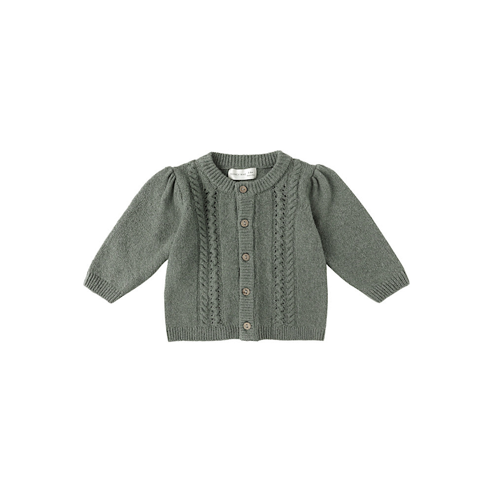 Quincy Mae Quincy Mae Holly Cardigan - Forest