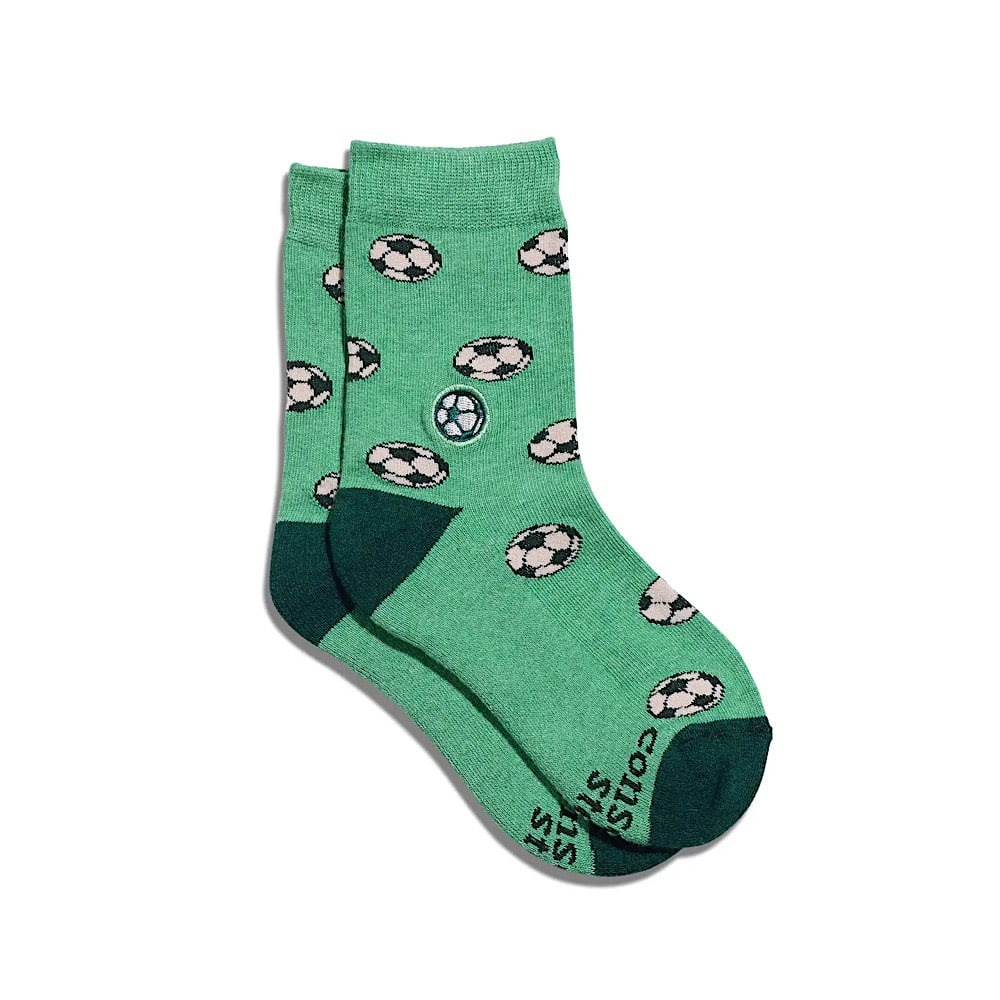 Conscious Step Kids Socks - Soccer Balls