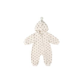 Quincy Mae Quincy Mae Velour Zip Jumpsuit - Holly Berry