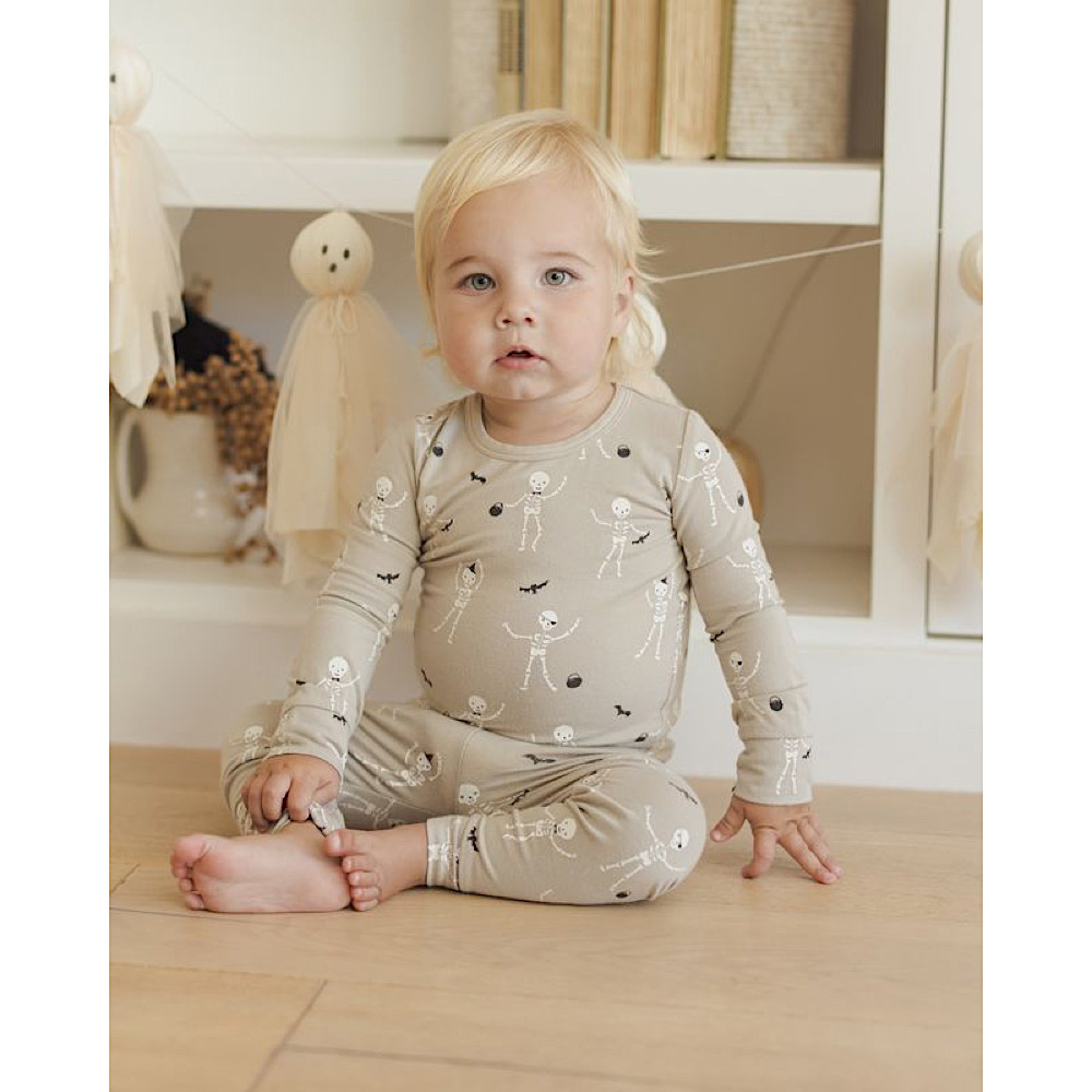 Quincy Mae Bamboo Pajama Set - Skeletons