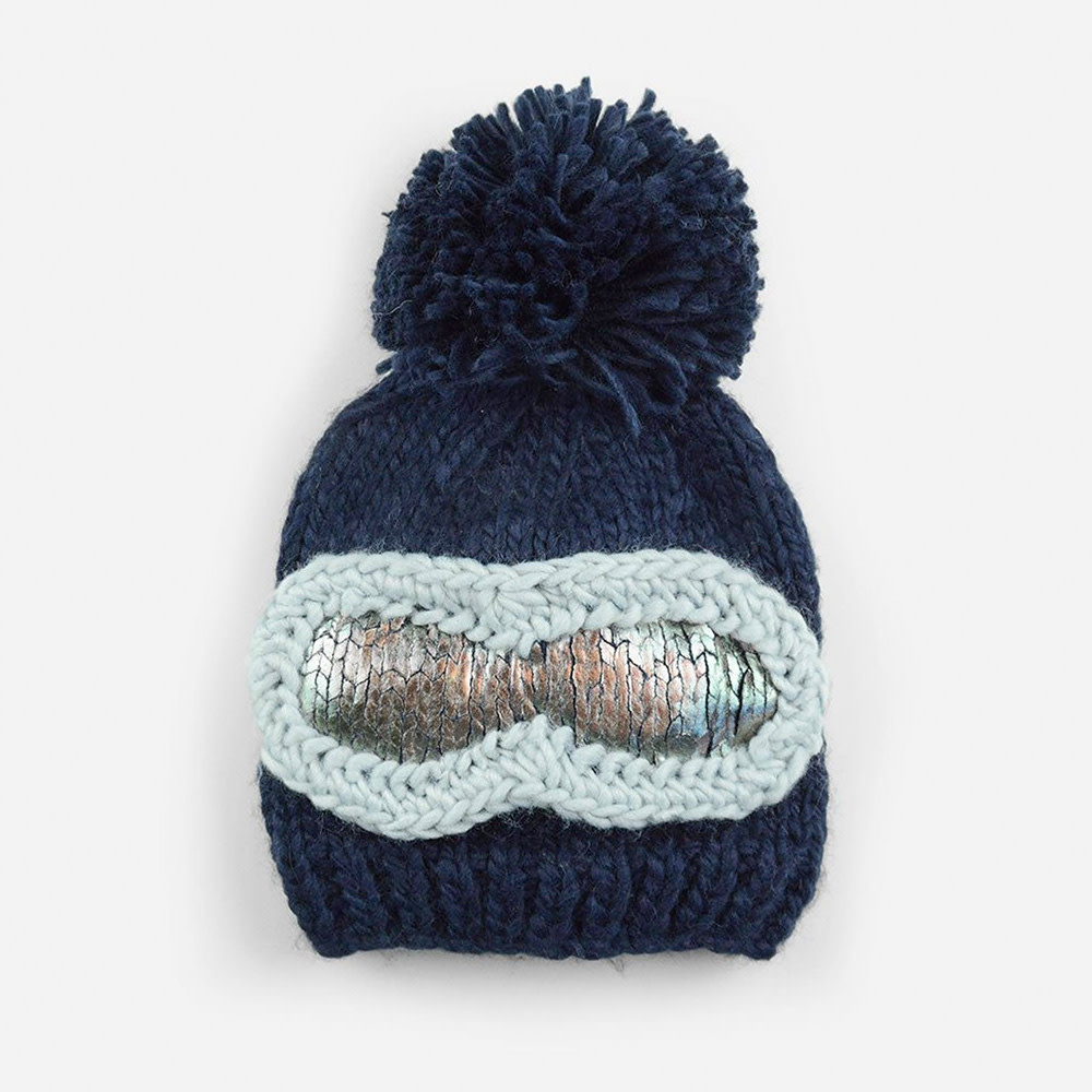 The Blueberry Hill Baby Hat Ski Goggles Navy