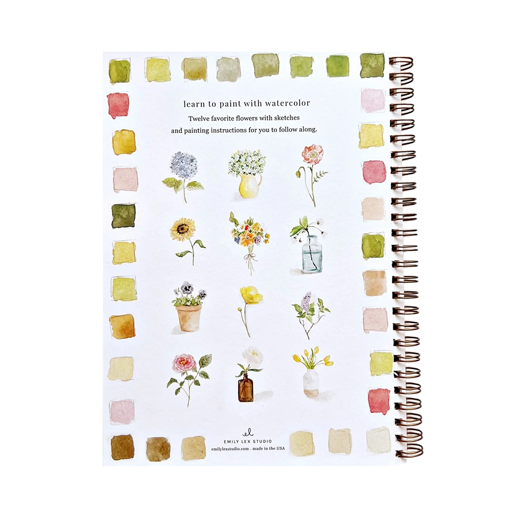 Emily Lex Studio Watercolor Workbook - Flowers