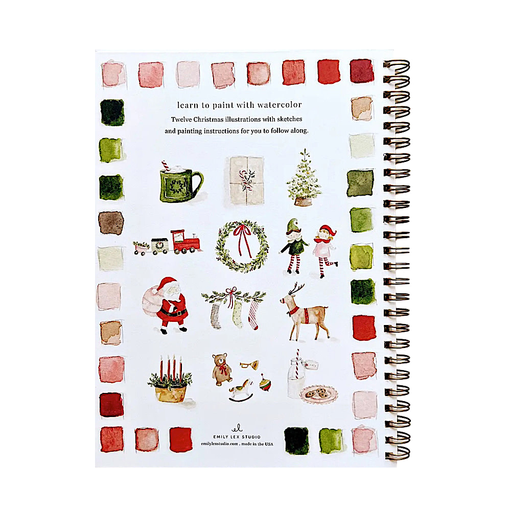 Emily Lex Studio Watercolor Workbook - Christmas
