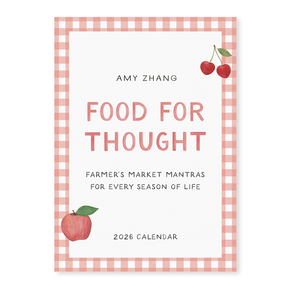 Amy Zhang 2026 Magnetic Kitchen Calendar - Farmers Market Affirmations