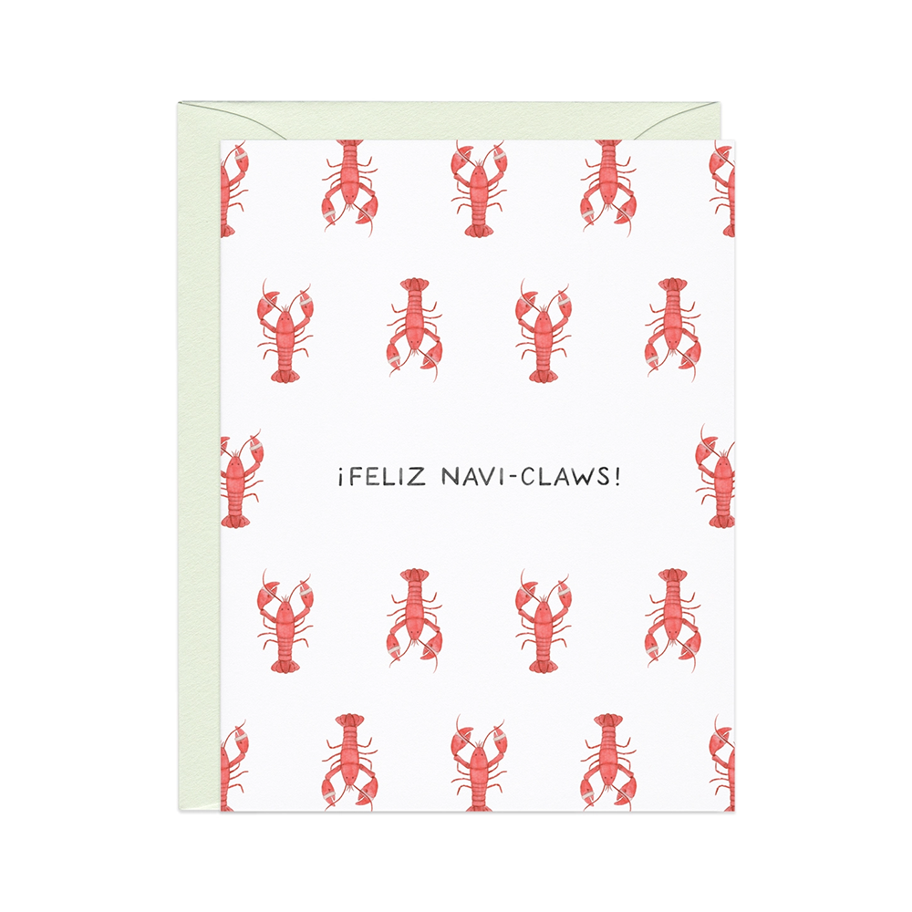 Amy Zhang Card - Feliz Navidad Lobsters