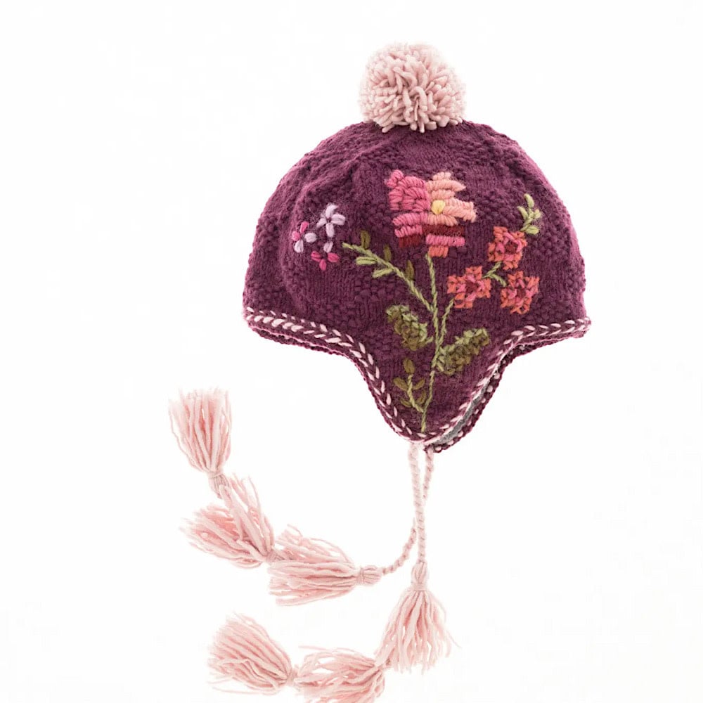 French Knot - Ruthie Earflap - Plum