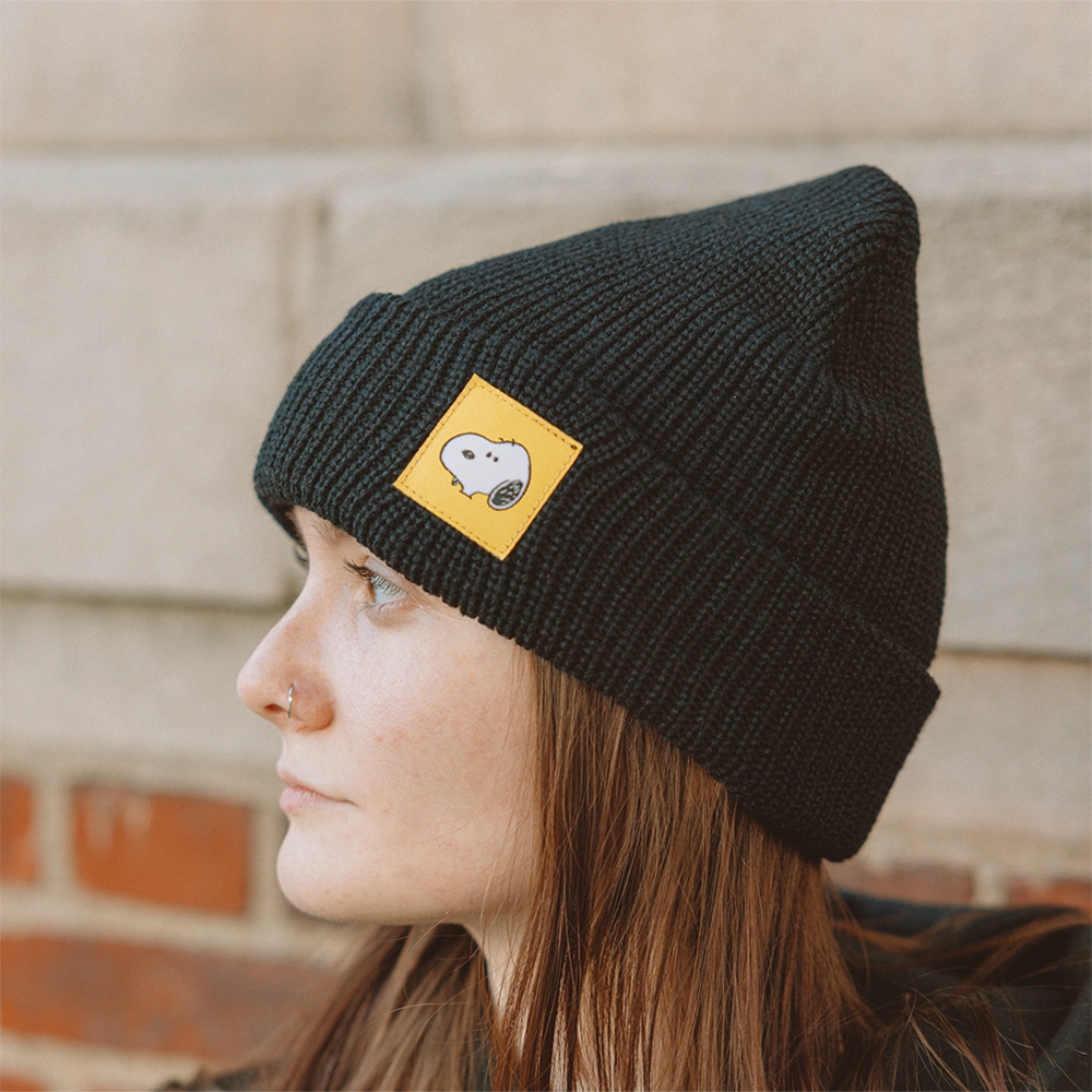 Three Potato Four Beanie - Snoopy Black