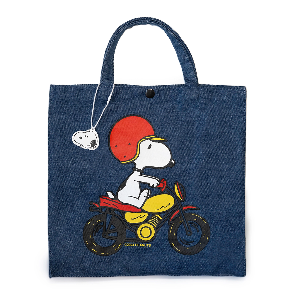 Three Potato Four Market Tote - Snoopy Easy Rider