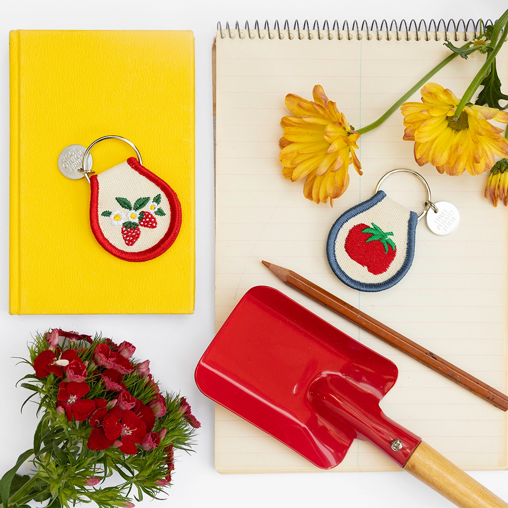 Three Potato Four Patch Keychain - Tomato