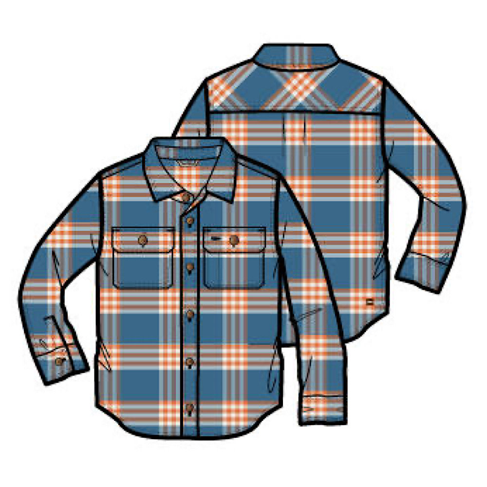 Tea Collection Flannel Button Up Shirt - Korb