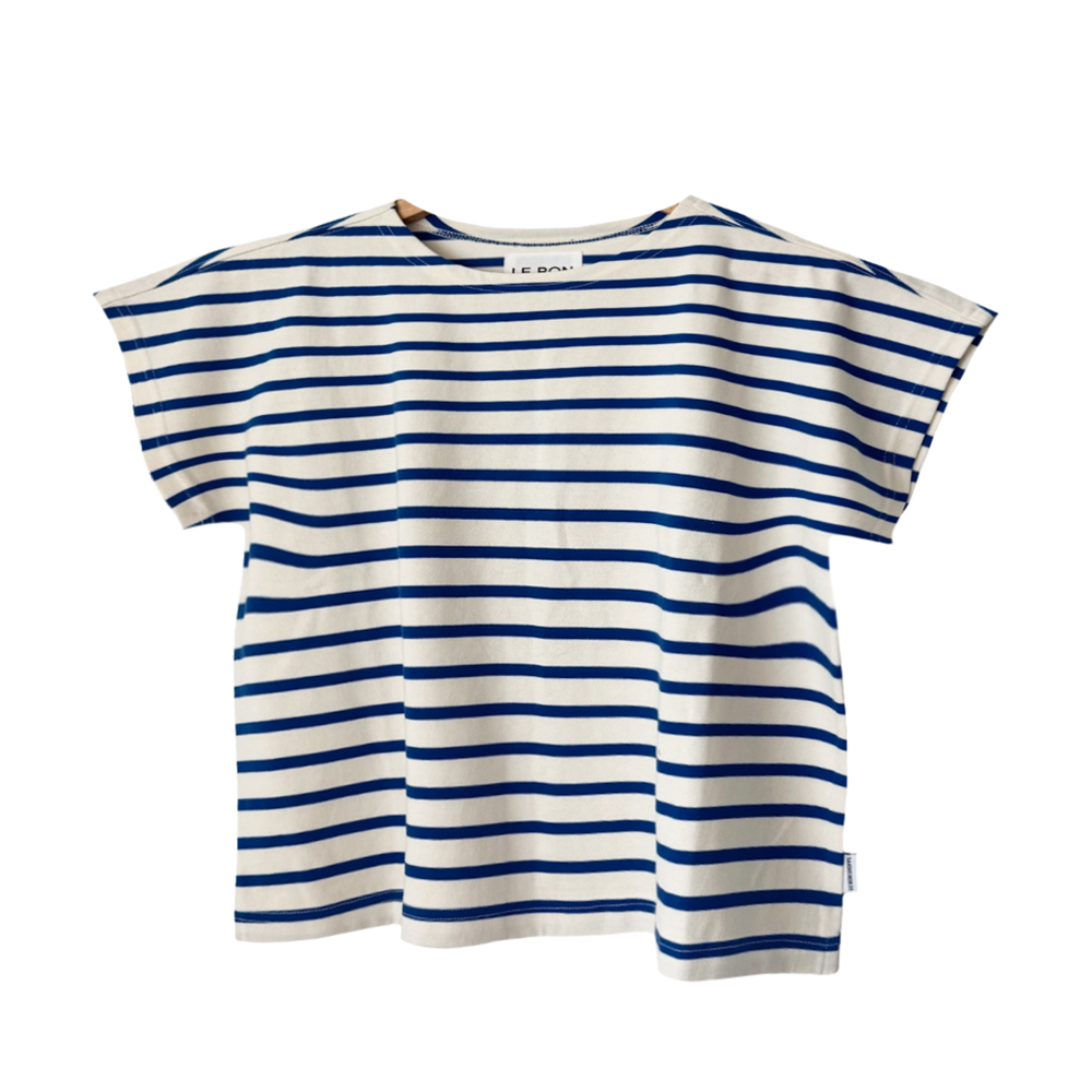 Le Bon Shoppe Manon Tee - Blue White Stripe