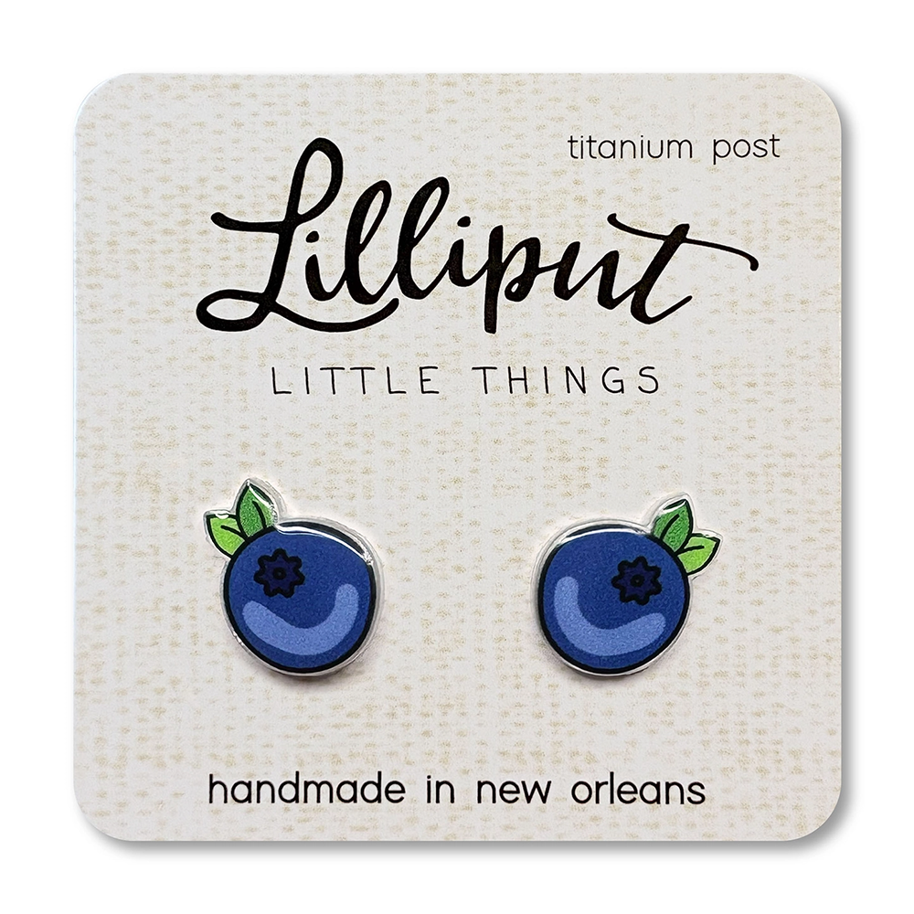Lilliput Little Things Earrings - Blueberry