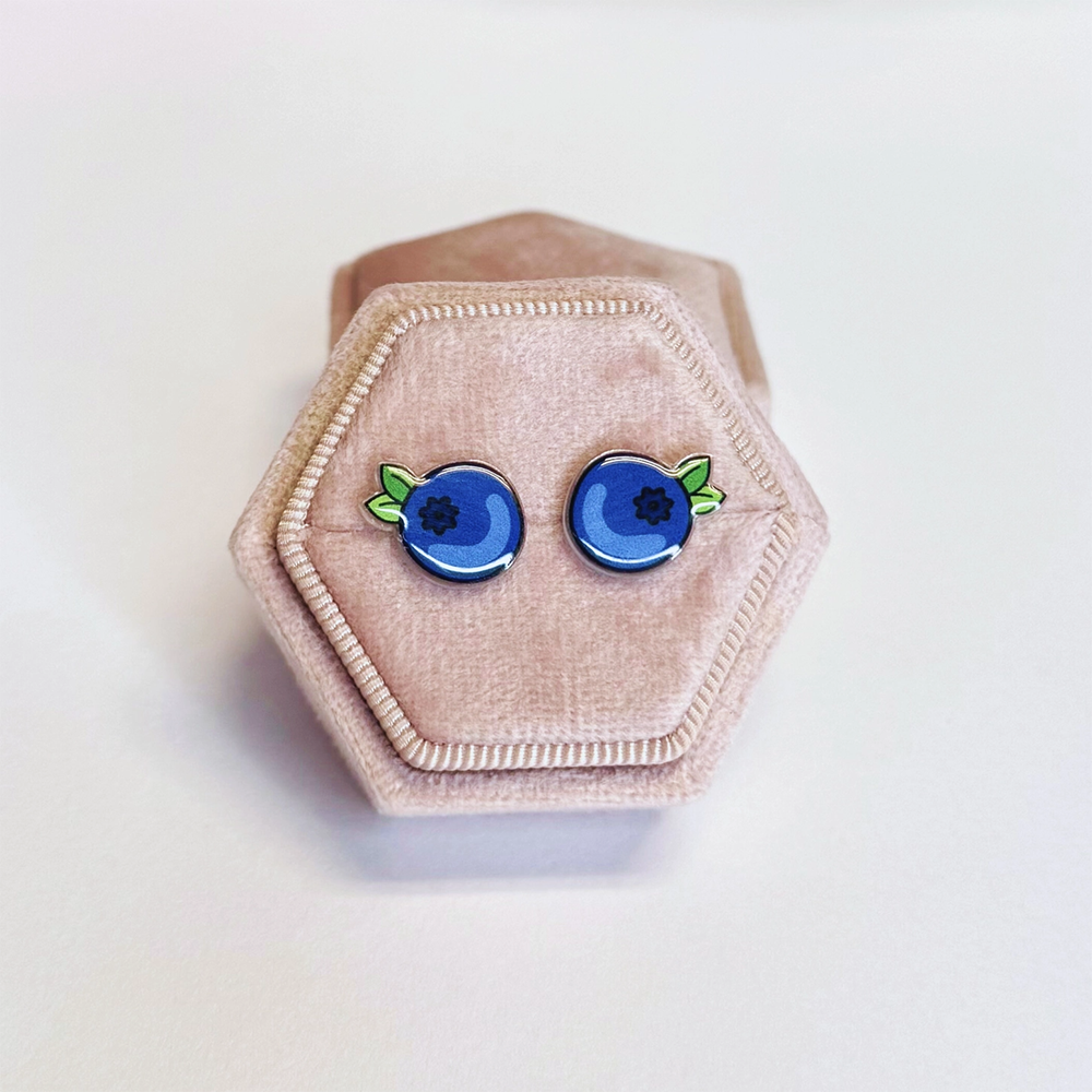 Lilliput Little Things Earrings - Blueberry