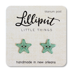 Lilliput Little Things Lilliput Little Things Earrings - Aqua Starfish