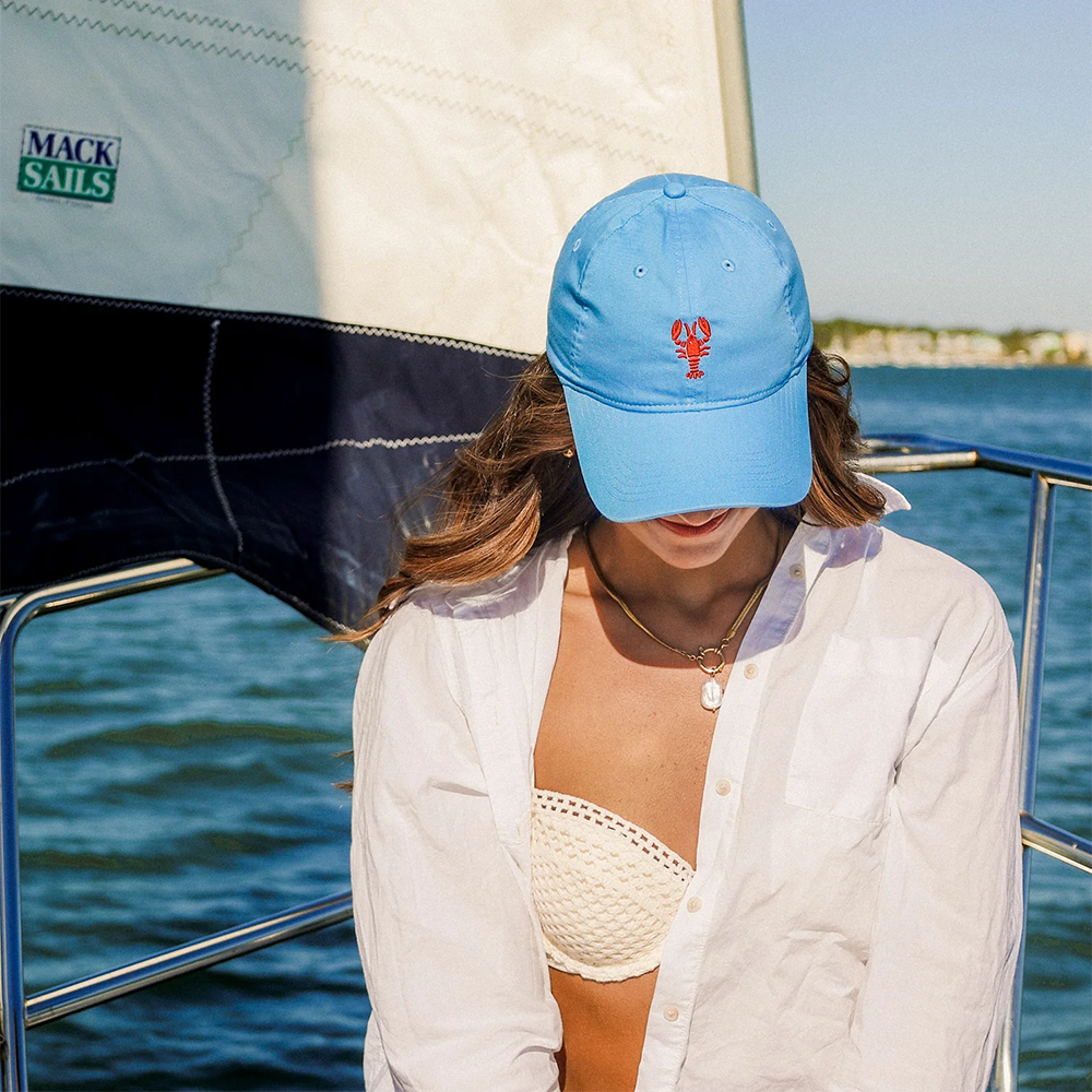 Vintage Dad Hat - Lobster Blue