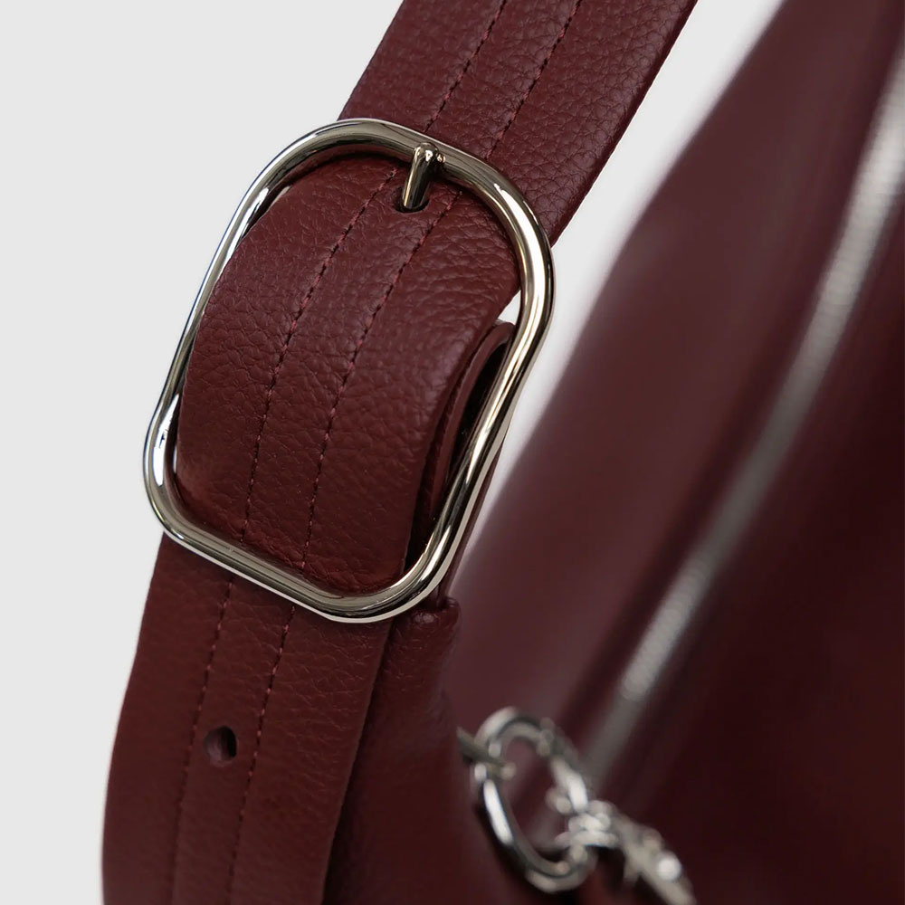 Baggu Recycled Leather - Shoulder Bag - Mahogany