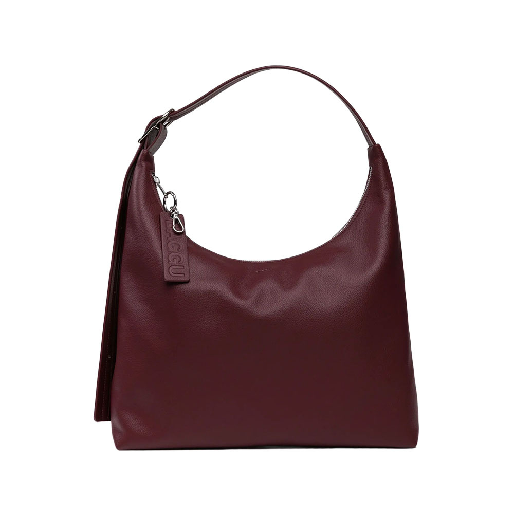 Baggu Recycled Leather - Shoulder Bag - Mahogany