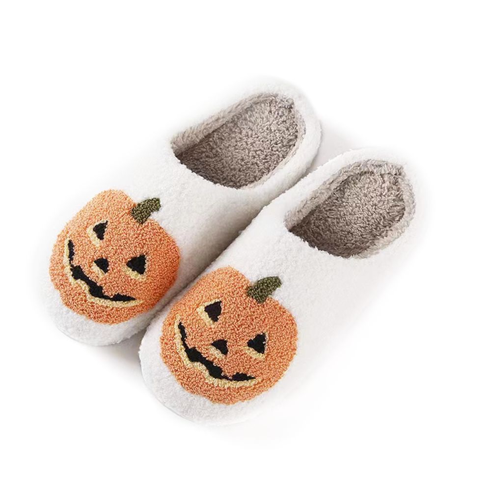 Shop Lev Plush Slippers - Jack O Lantern