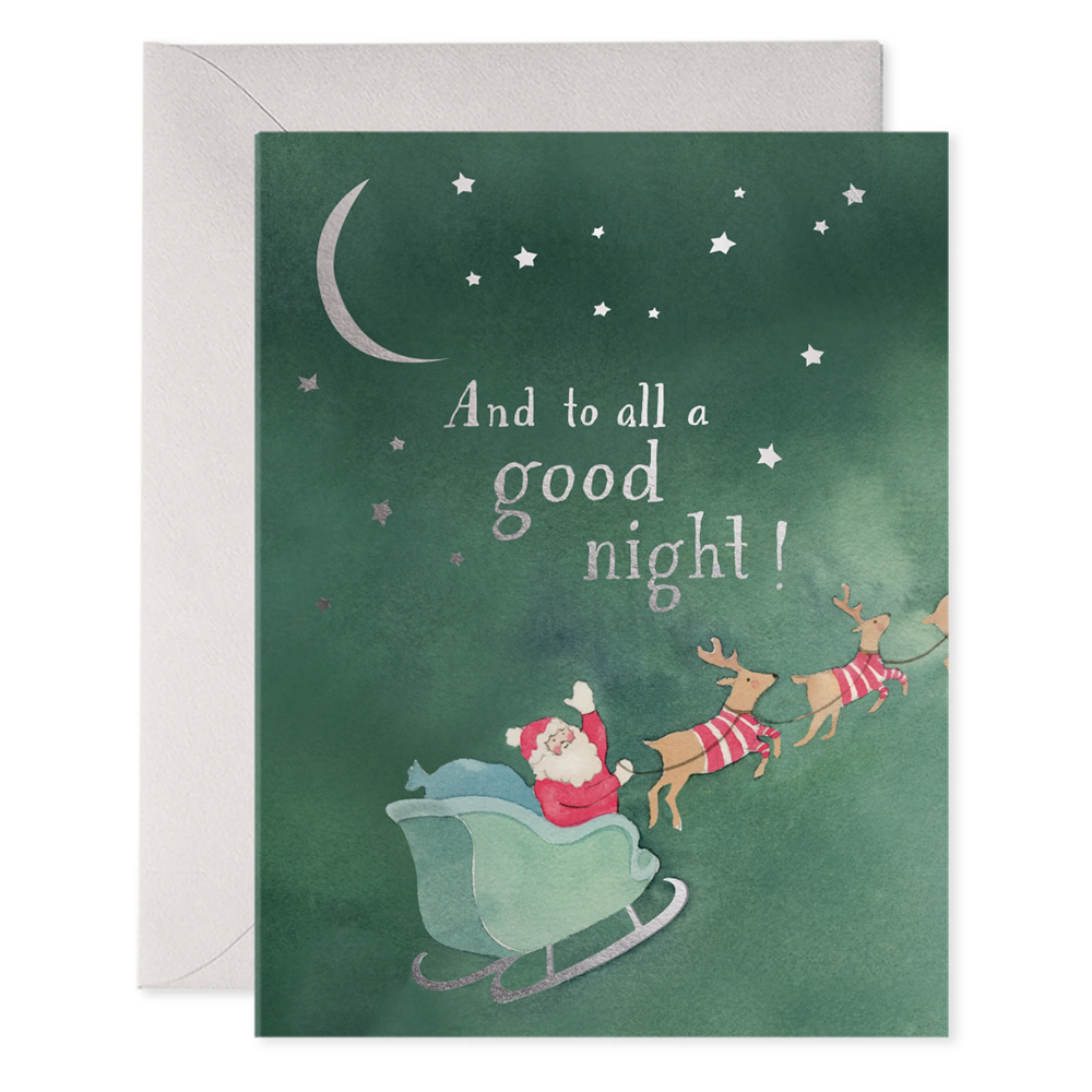 E Frances Paper E. Frances - To All A Good Night Holiday Card - Box Set of 6
