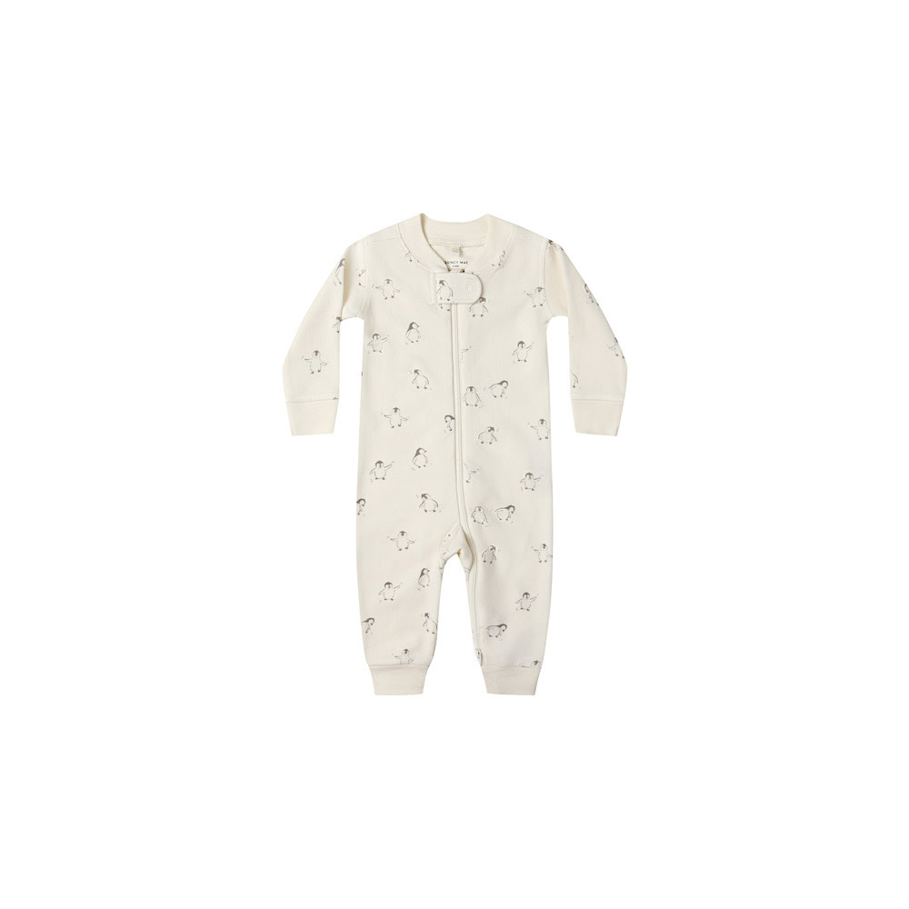 Quincy Mae Quincy Mae Zip Long Sleeve Sleeper Footie - Penguins
