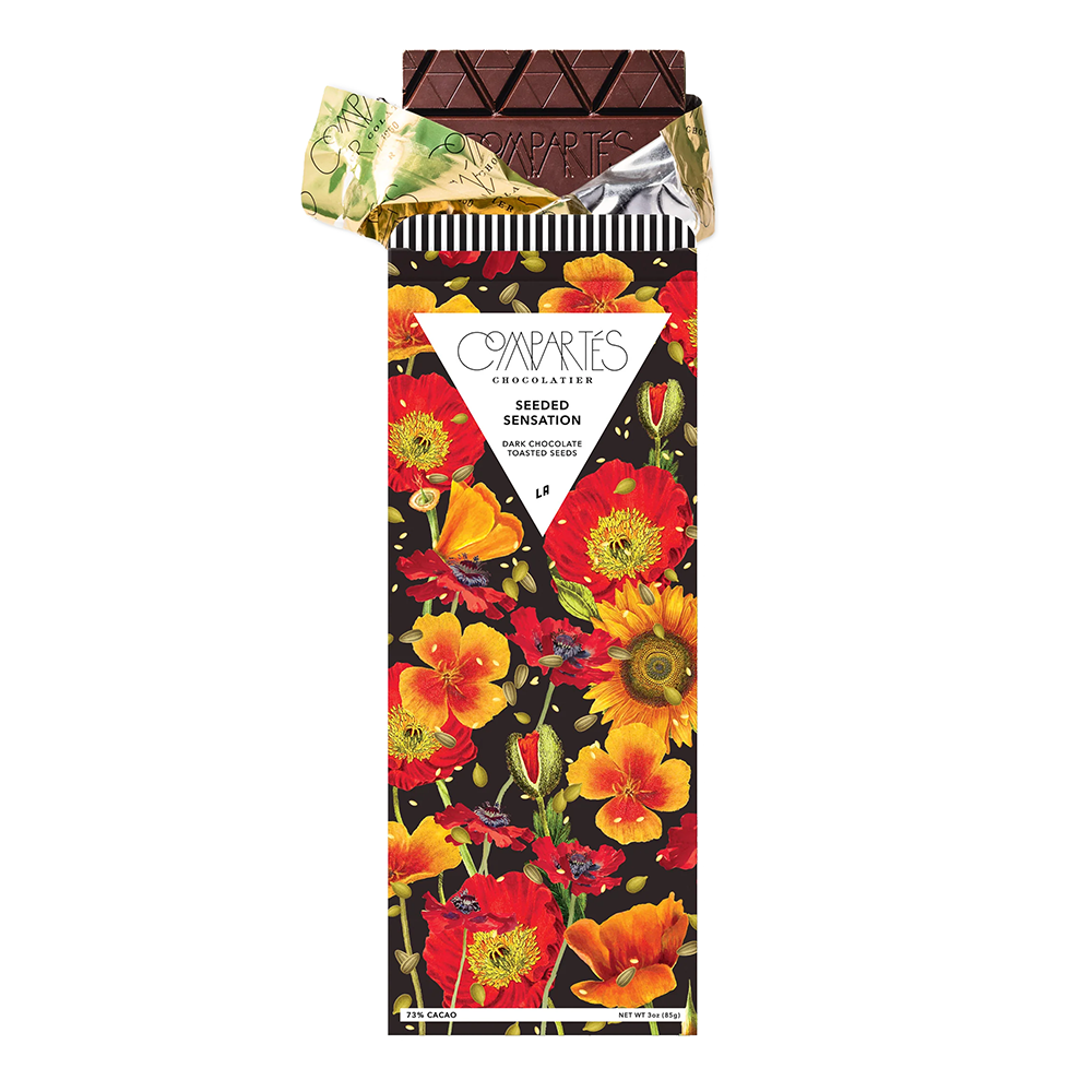 Compartés Dark Chocolate Bar - Seeded Sensation