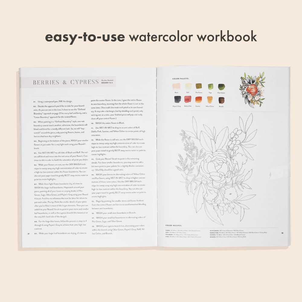 Watercolor Workbook 30 Minute Beginner Projects
