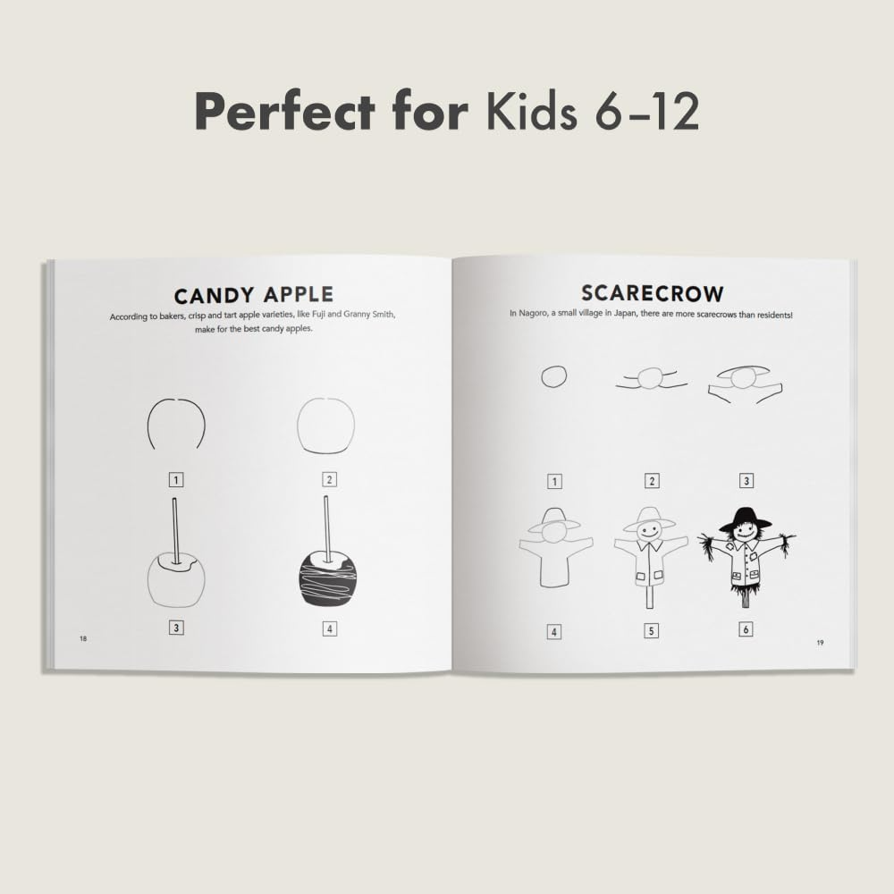 How to Draw for Kids: Fall Things Paperback Book