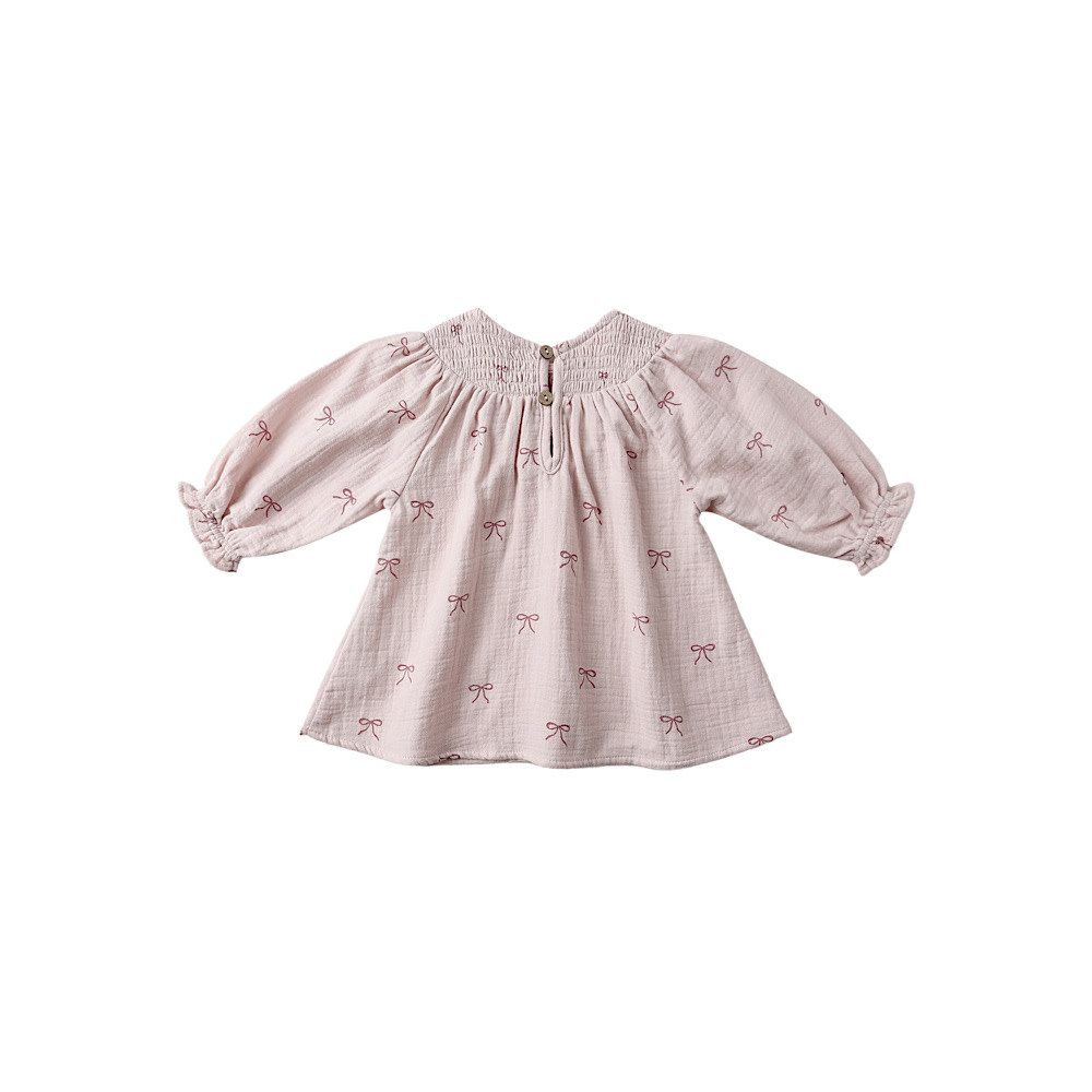 Quincy Mae V Smocked Dress - Bows