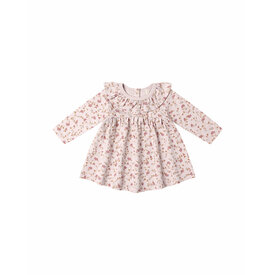 Quincy Mae Quincy Mae Ruffle Collar Jersey Dress - Garden