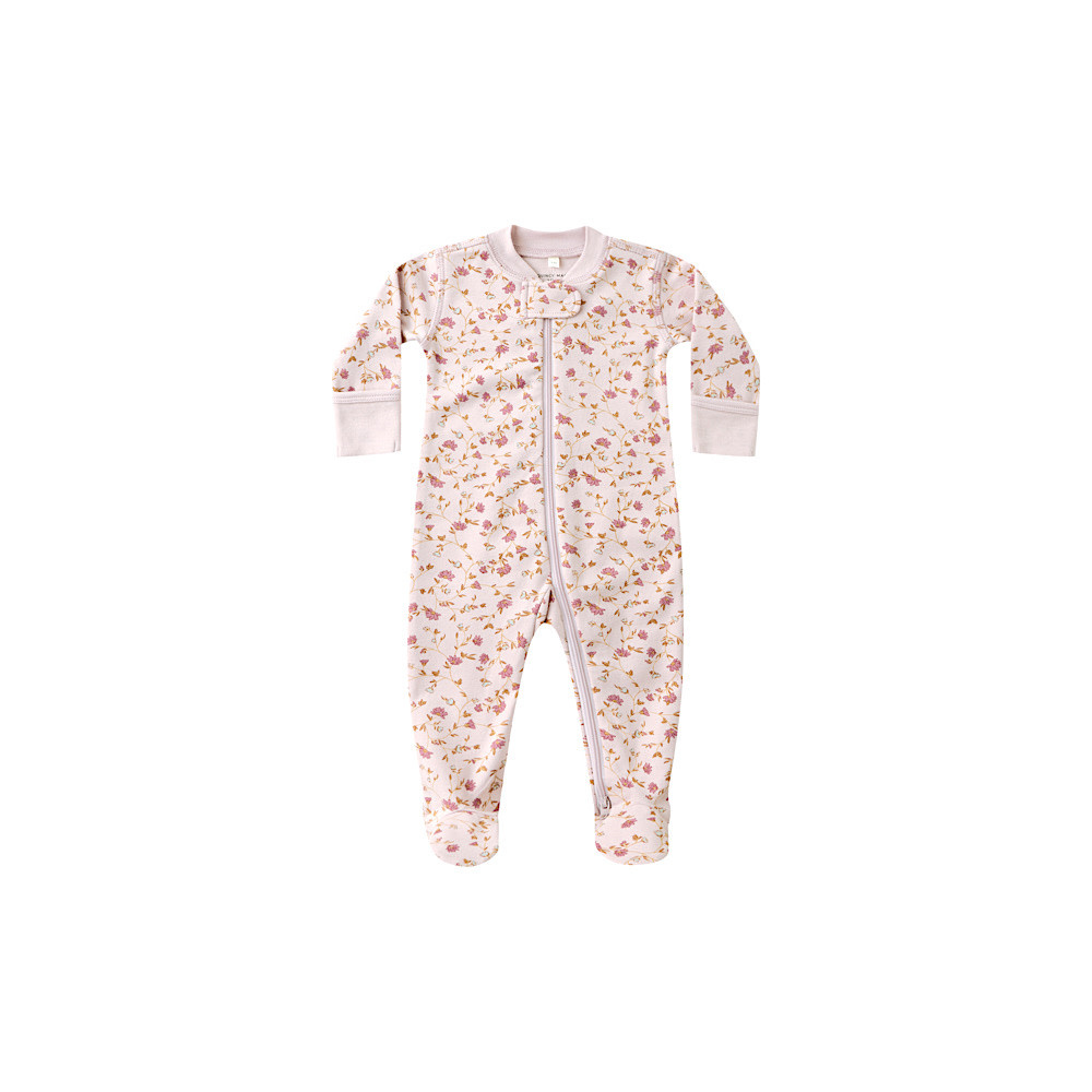 Quincy Mae Quincy Mae Zip Long Sleeve Sleeper Footie - Garden