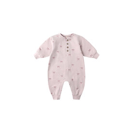 Quincy Mae Quincy Mae Relaxed Fleece Jumpsuit - Bows