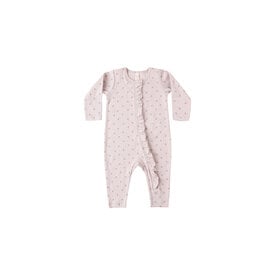 Quincy Mae Quincy Mae Ruffle Jumpsuit - Lilac Ditsy