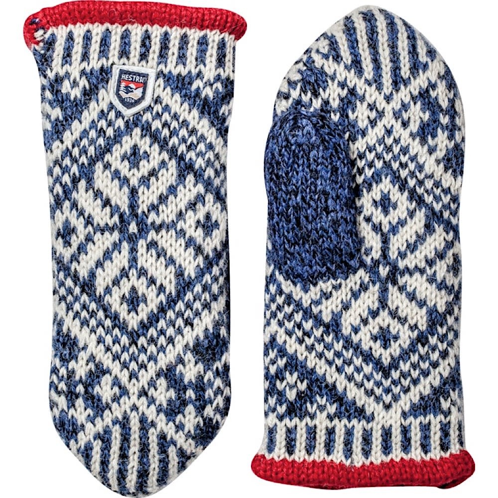 Hestra - Mitten - Nordic Wool - Blue/Off White -