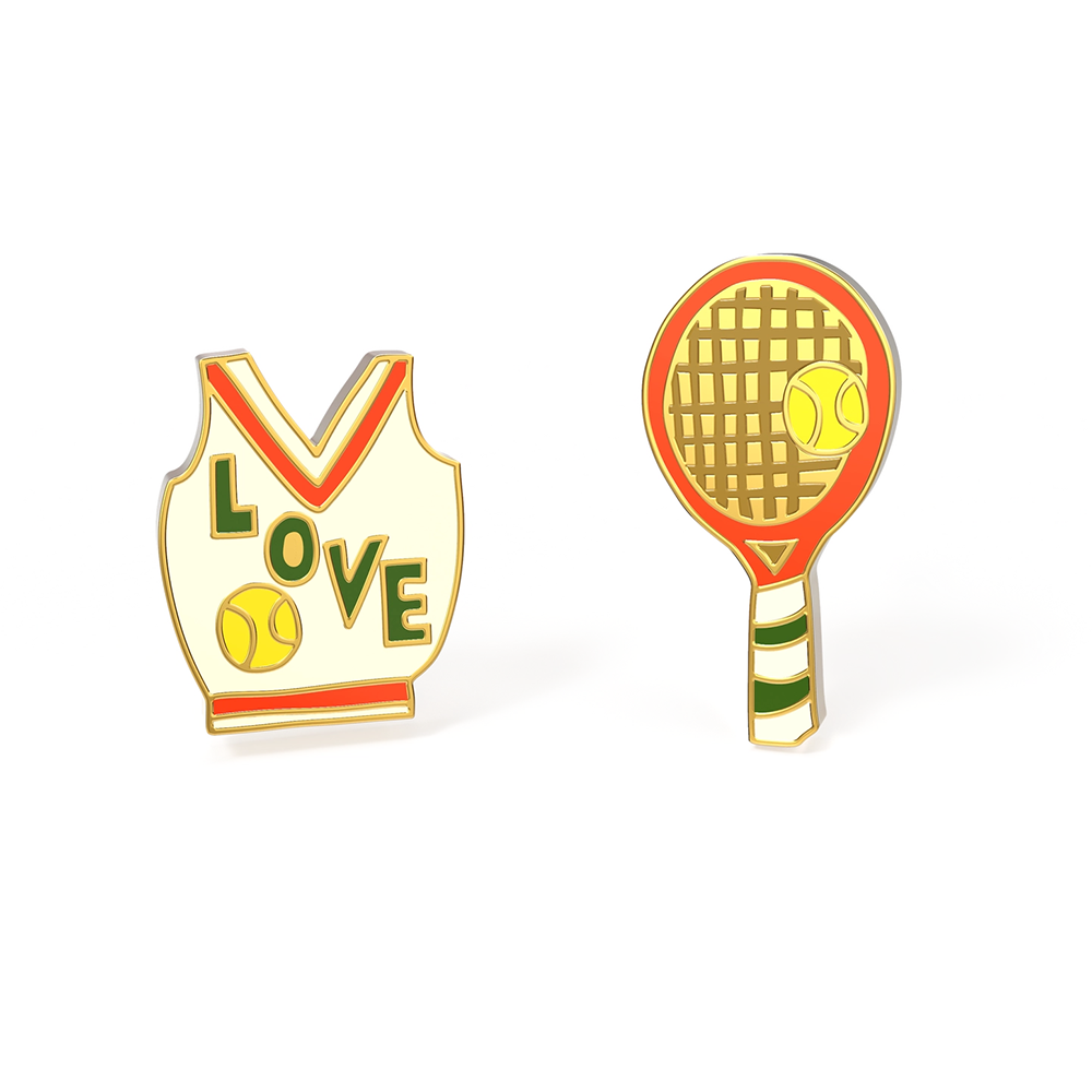 Yellow Owl Workshop Yellow Owl Workshop Stud Earrings - Love Tennis