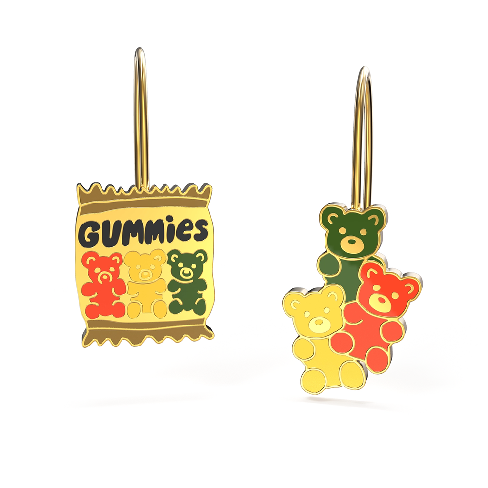 Yellow Owl Workshop Yellow Owl Workshop Hanging Earrings - Gummies