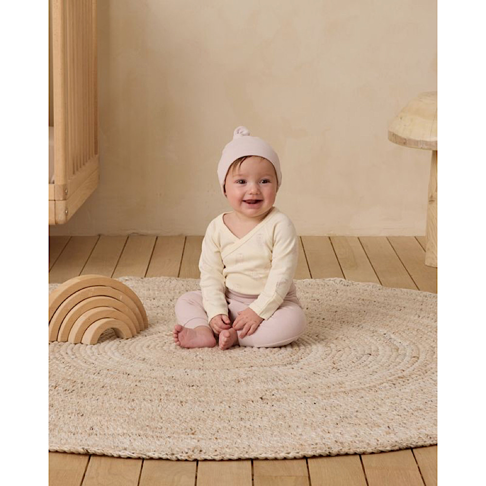 Quincy Mae Side Snap Bodysuit + Pant Set - Snow Owls