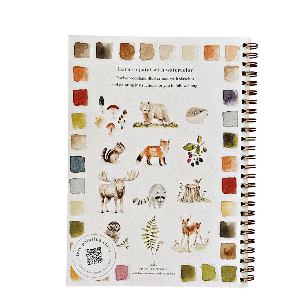 Emily Lex Studio Watercolor Workbook - Woodland