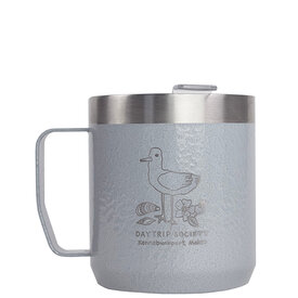 Stanley Stanley x Daytrip Society Custom Kennebunkport Icons - Stay Hot Camp Mug 12oz - Hammertone Silver