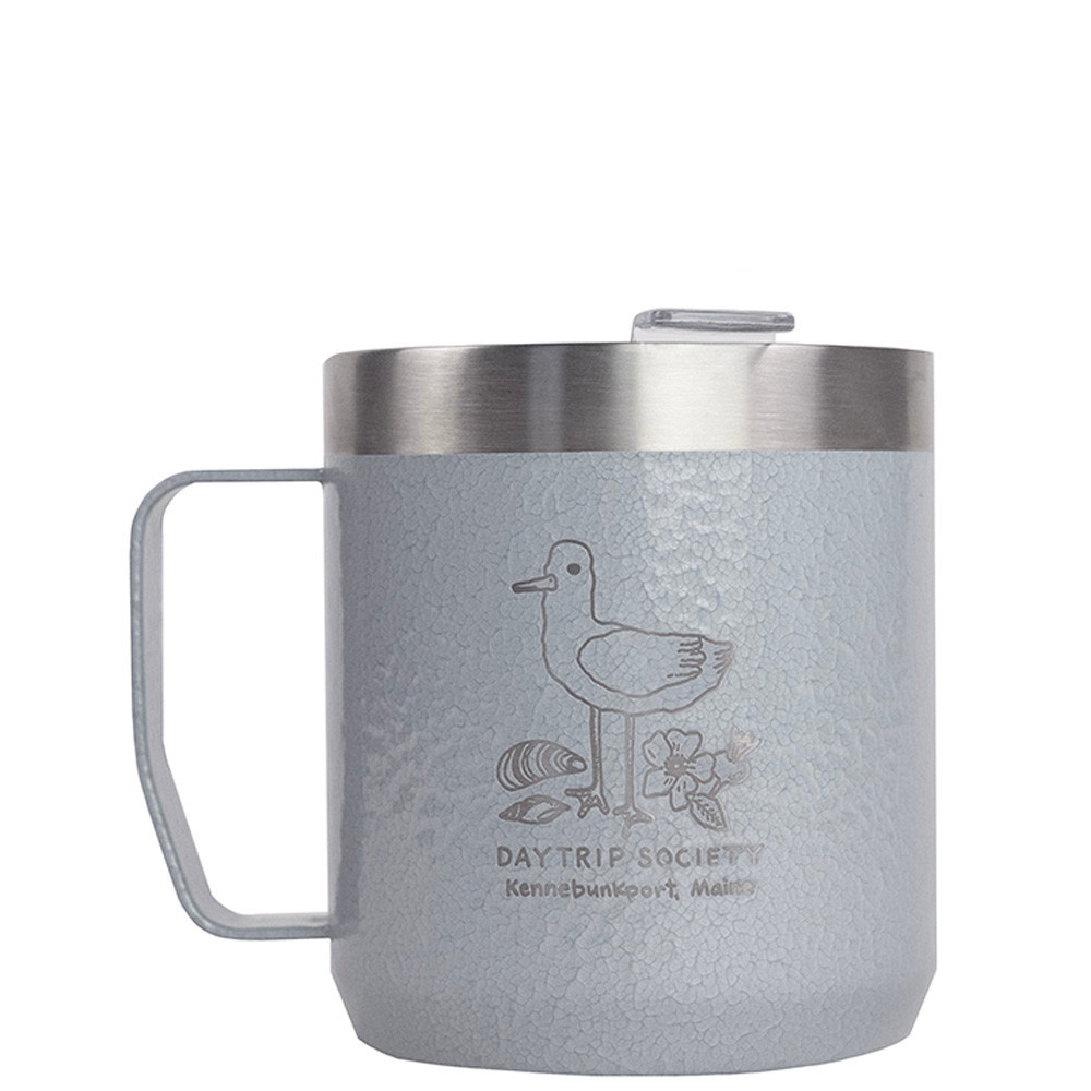 Stanley Stanley x Daytrip Society Custom Kennebunkport Icons - Stay Hot Camp Mug 12oz - Hammertone Silver