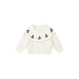 Rylee + Cru Rylee + Cru Fair Isle Sweater - Trees