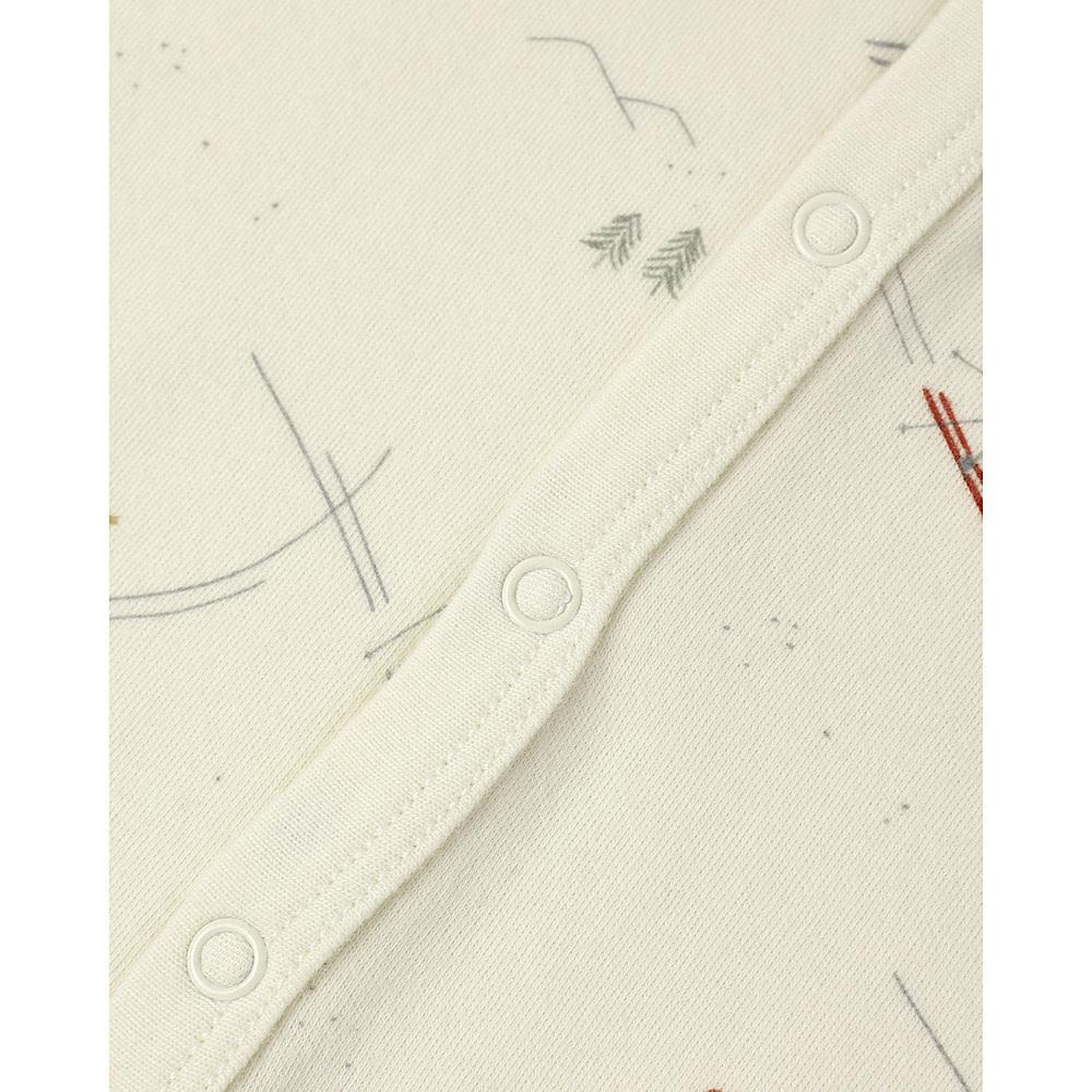 Rylee + Cru Organic Long John Pajamas - Skiers