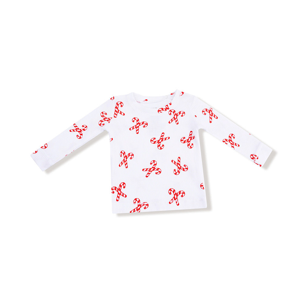 Angel Dear Long Sleeve Loungewear Set - Candy Canes